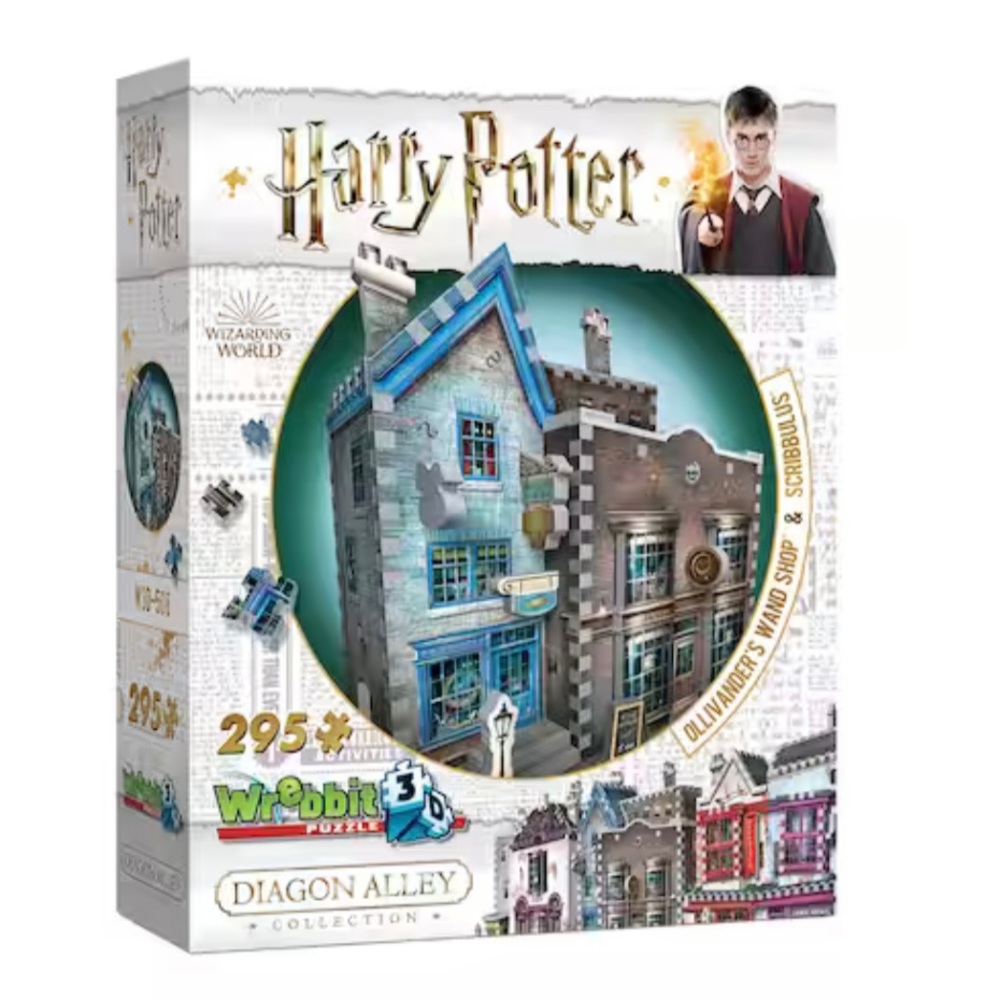 Harry Potter Diagon Alley 3D Puzzle, Ollivander’s Wand Shop & Scribbulus